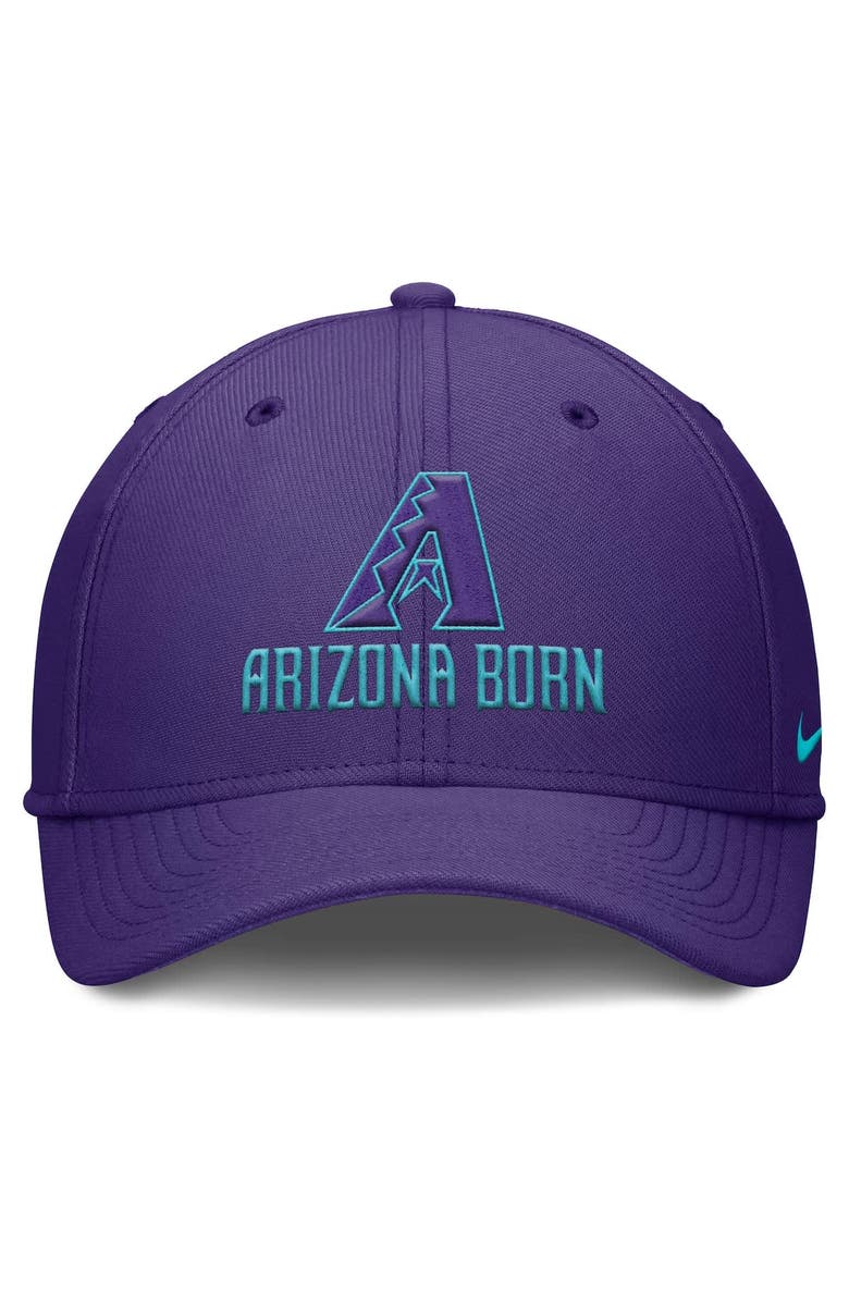 Nike Men's Nike Purple Arizona Diamondbacks 2025 City Connect Rise Swoosh Performance Flex Hat, Alternate, color, Purple