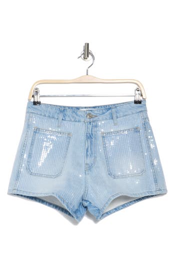Frame Sequin Shorts In Trevi