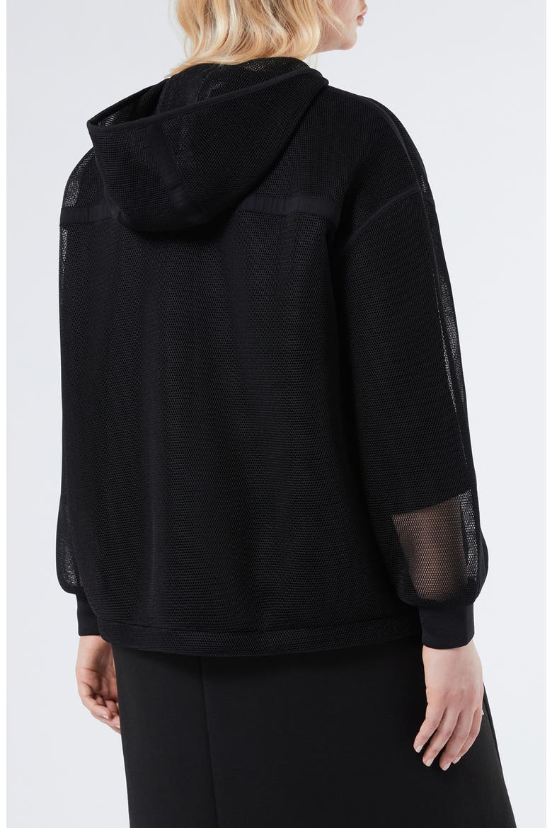 Pantone Jersey Mesh Zip Hoodie, Alternate, color, BLACK