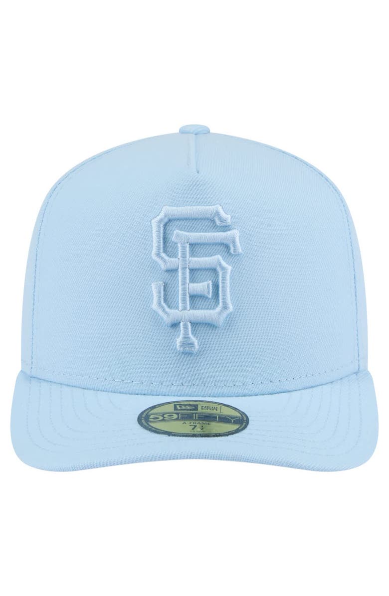 New Era Men's New Era Light Blue San Francisco Giants Color Pack A-Frame 59FIFTY Fitted Hat, Alternate, color, Light Blue