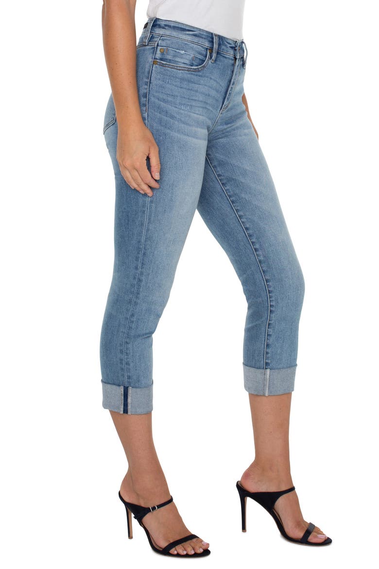 Charlie Mid Rise Cuffed Crop Skinny Jeans, Alternate, color, MARINA VISTA