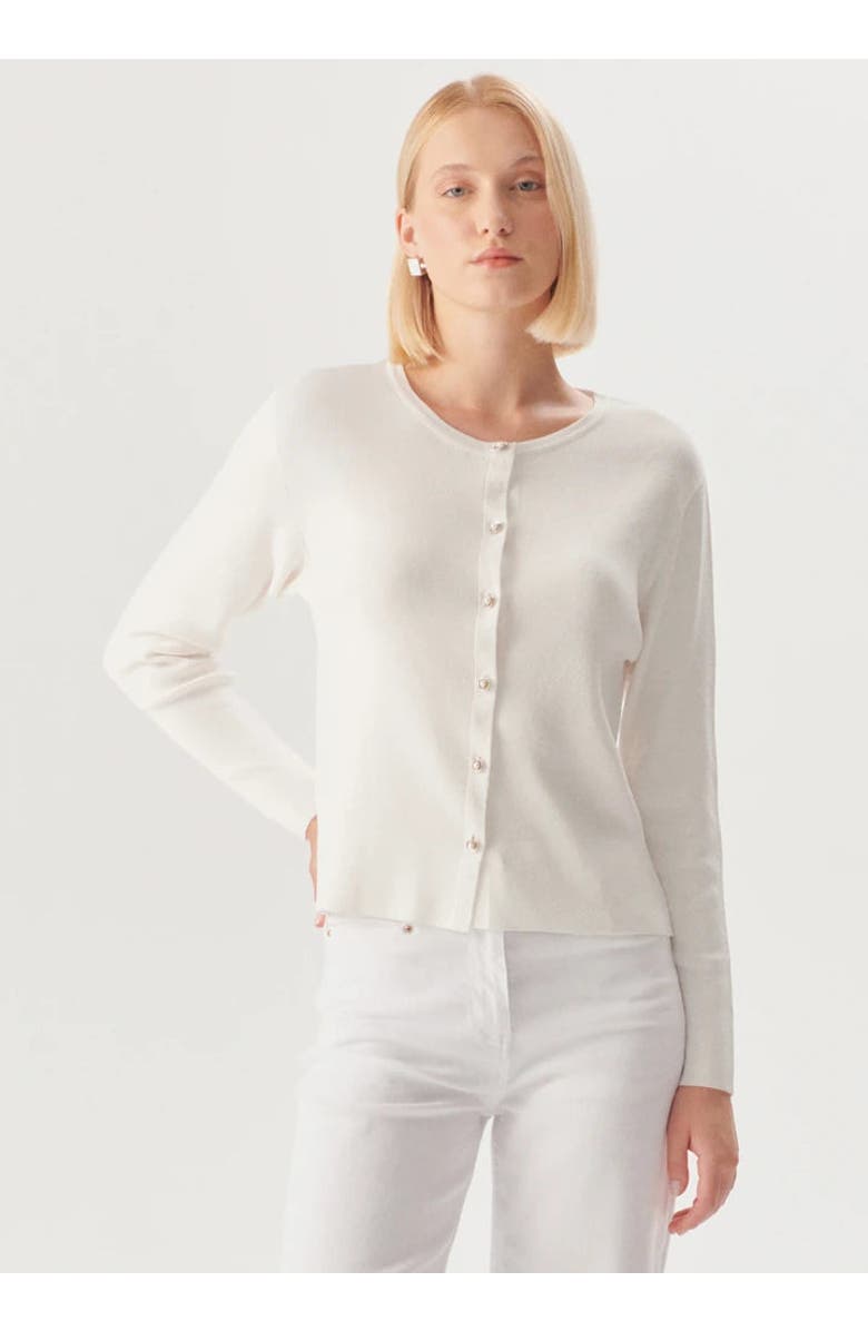 Exquise Skye Classic Cardigan, Main, color, Ecru