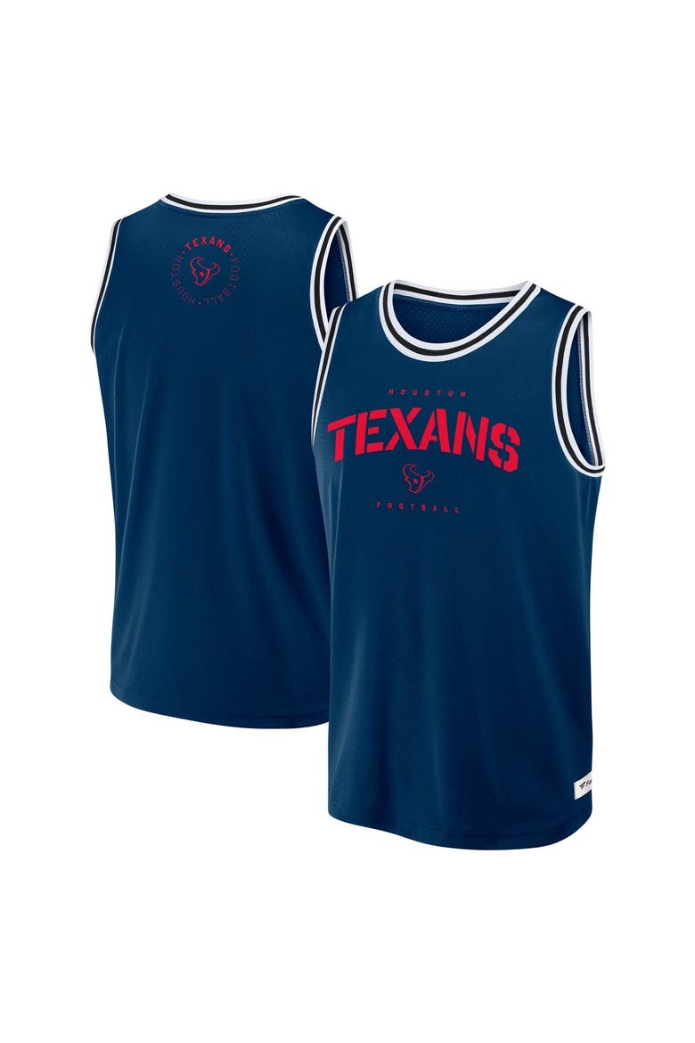 Men's Fanatics Navy Houston Texans Elements Future Ground Jersey Tank Top, Main, color, Navy