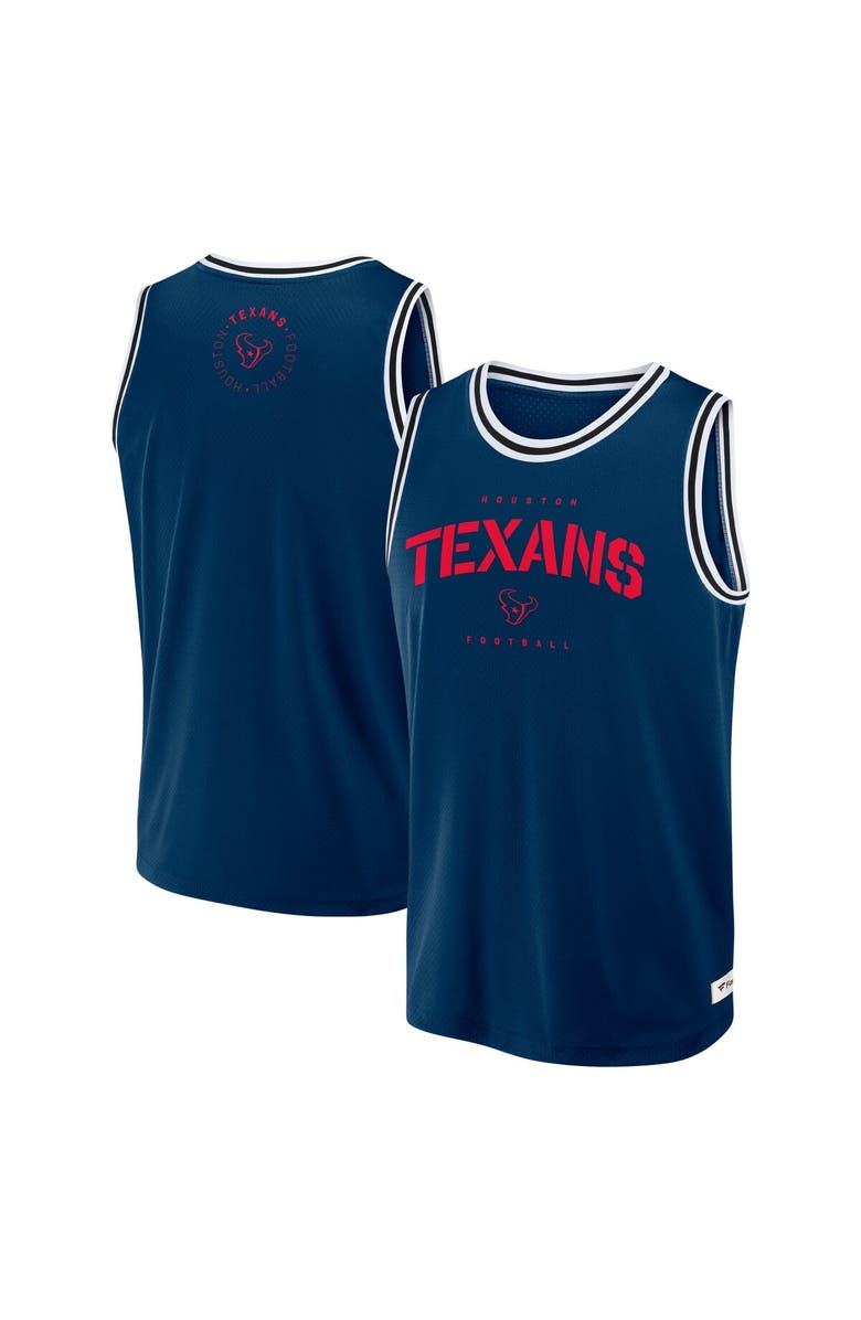 FANATICS Men's Fanatics Navy Houston Texans Elements Future Ground Jersey Tank Top, Main, color, Navy