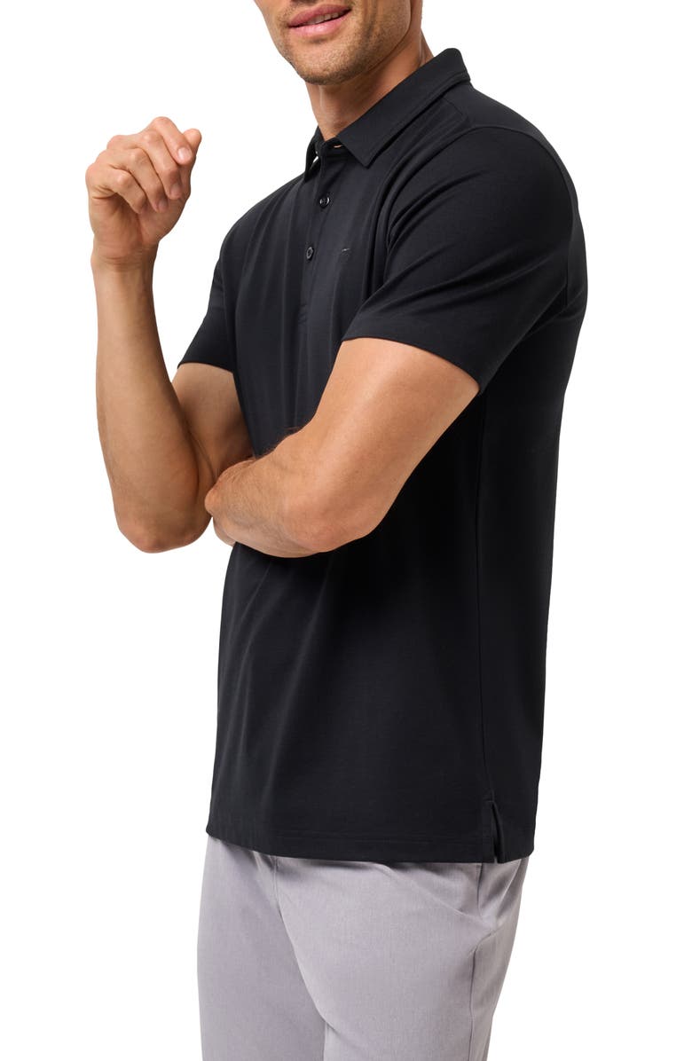 TravisMathew Warm Skies Polo, Alternate, color, Black