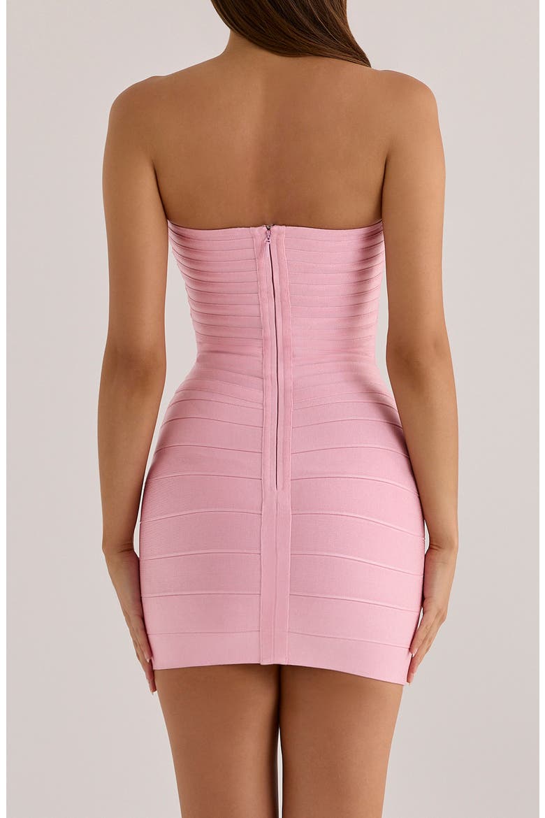 The Sweetheart Strapless Bandage Minidress, Alternate, color, PINK