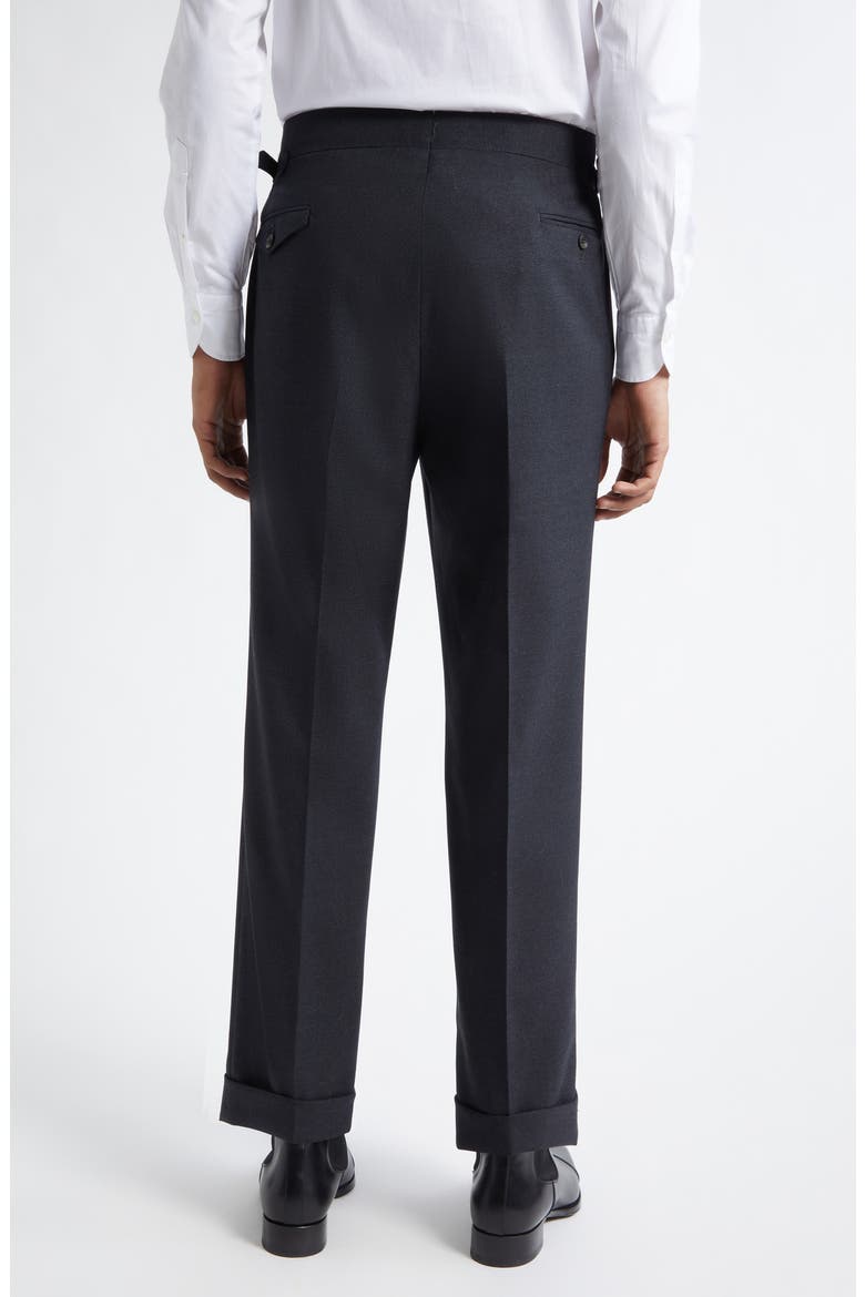 Waverly Single Pleat Tapered Trousers, Alternate, color, DARK NAVY