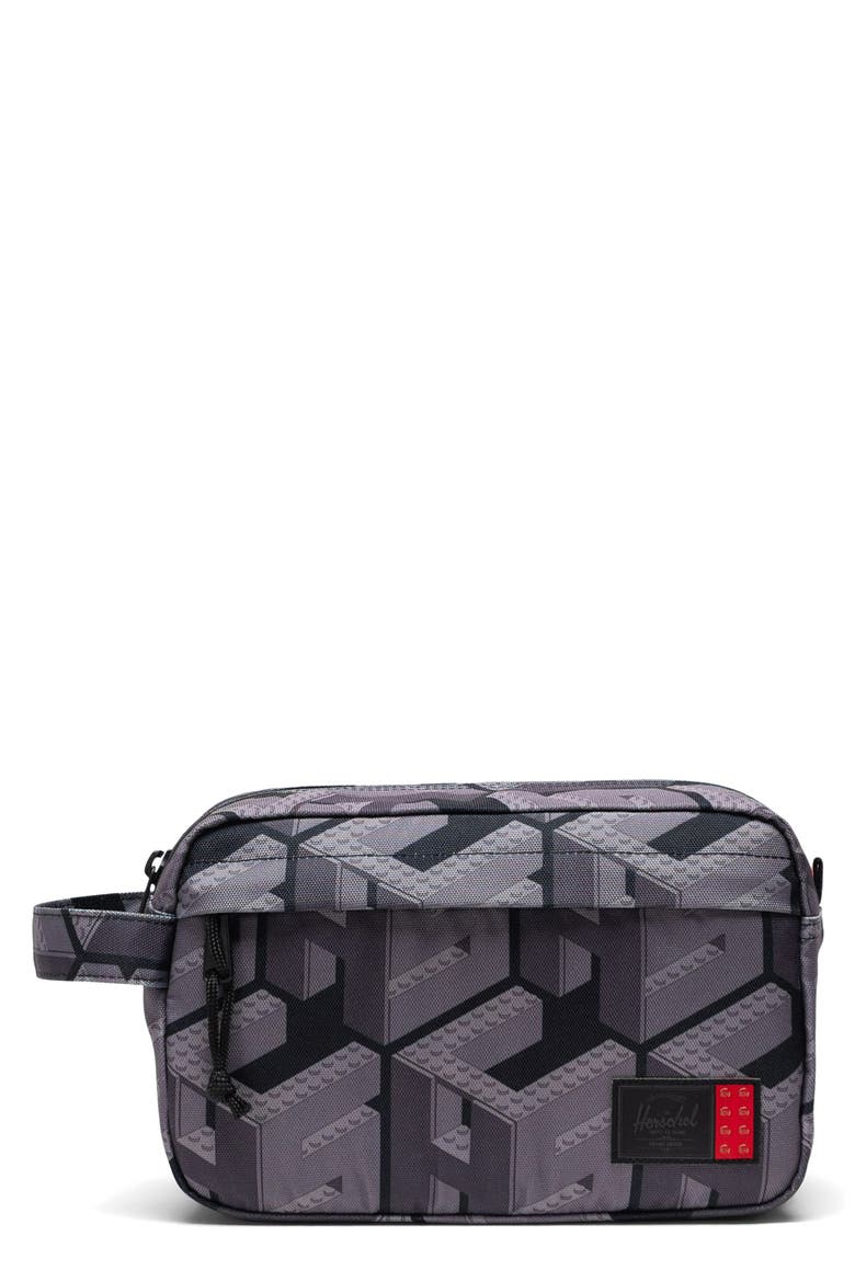LEGO Chapter Toiletry Kit, Main, color, HSC LEGO MONOGRAM BLACK
