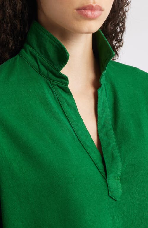 Frank & Eileen Patrick Popover Henley In Green