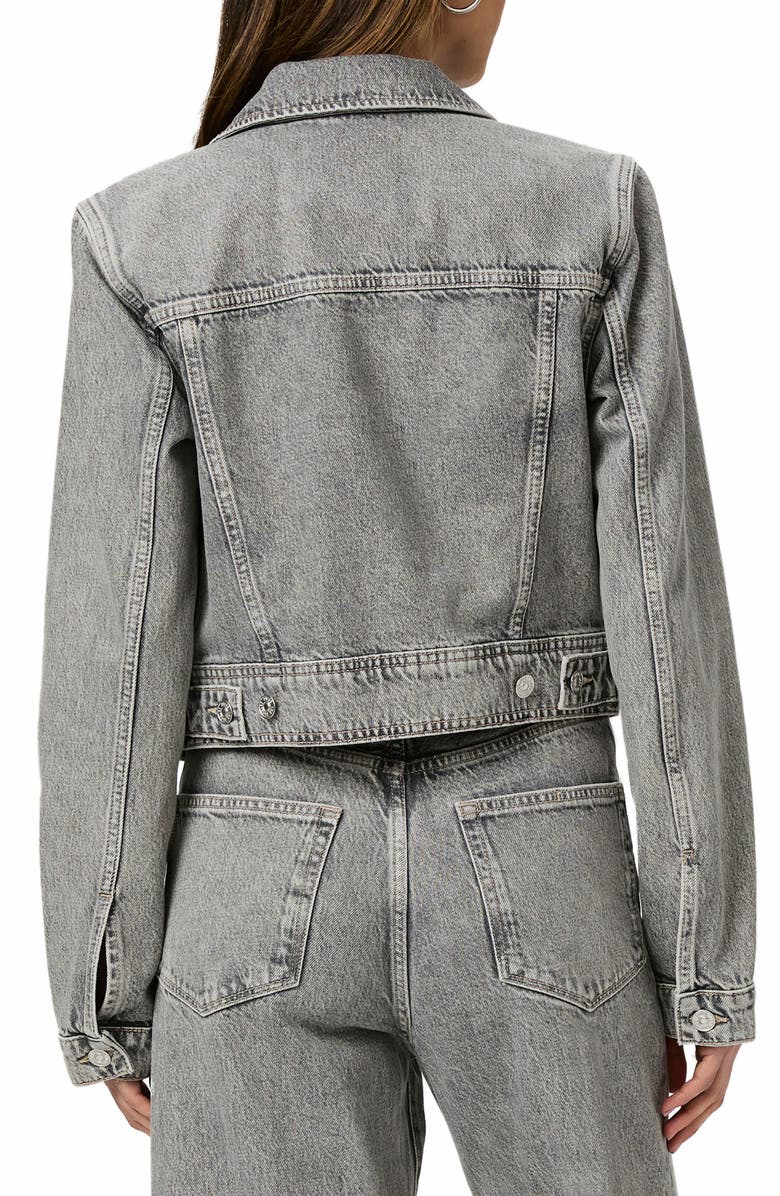 PAIGE Chantal Organic Cotton Denim Jacket, Alternate, color, Misty Morning