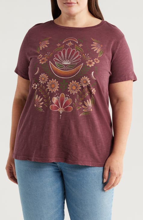 Lucky brand plus size tops online