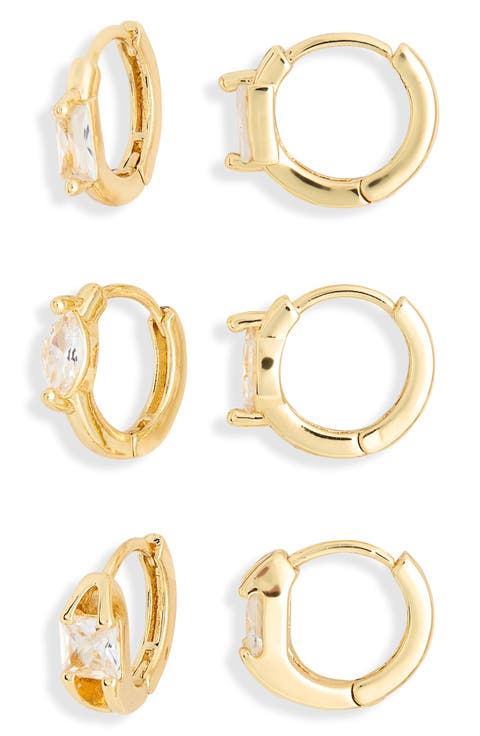 3-Pack Hoop Earrings