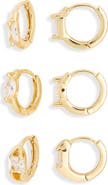 NORDSTROM RACK 3-Pack Hoop Earrings