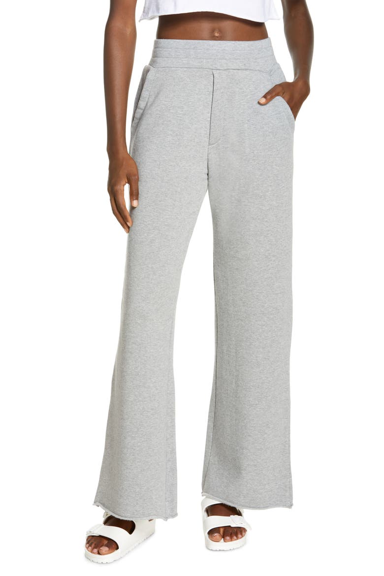 Gabi Wide Leg Lounge Pants, Main, color, GREY HEATHER