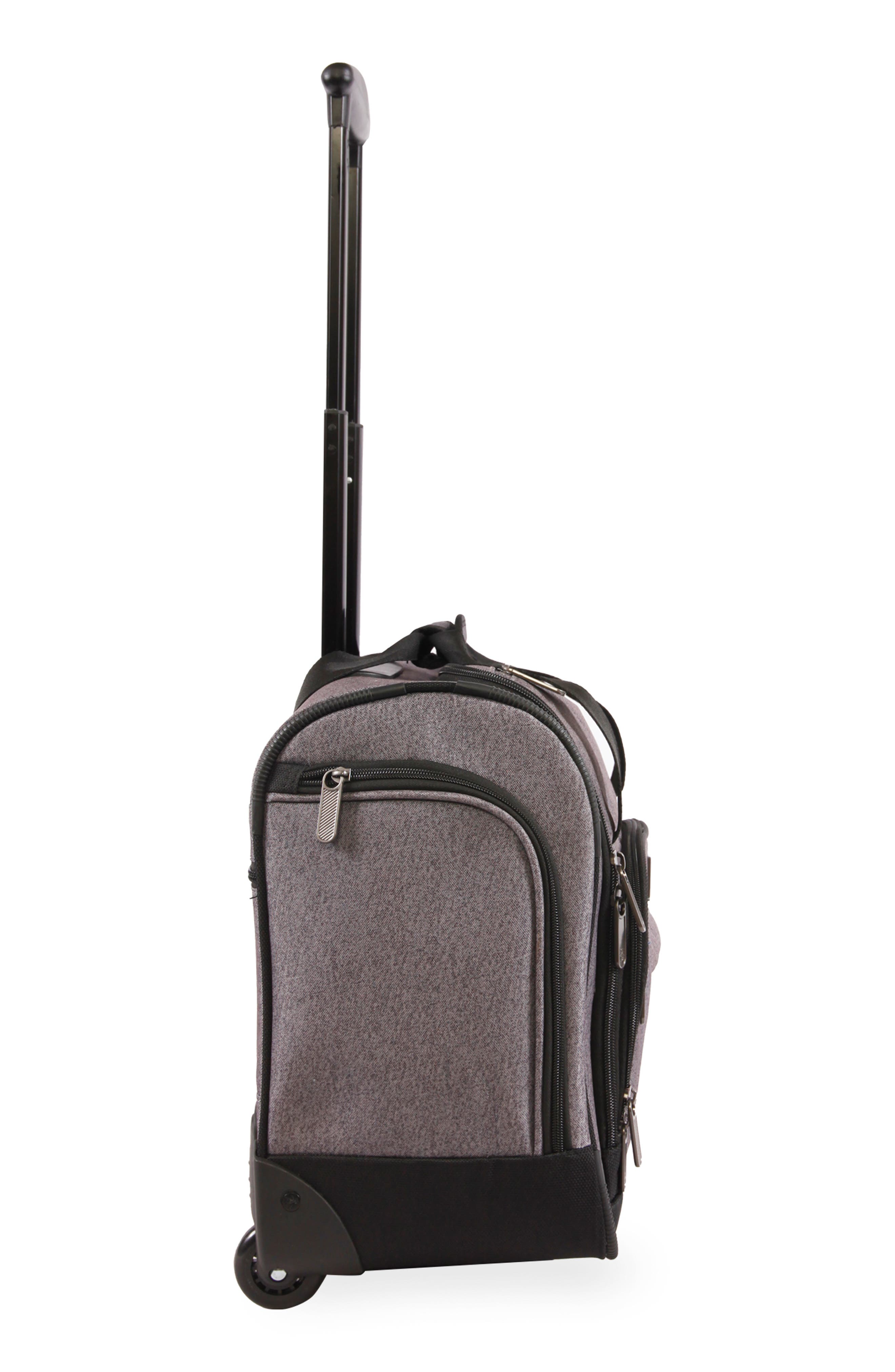 Original Penguin Ethan Under Seat Luggage, Alternate, color, Heather Grey