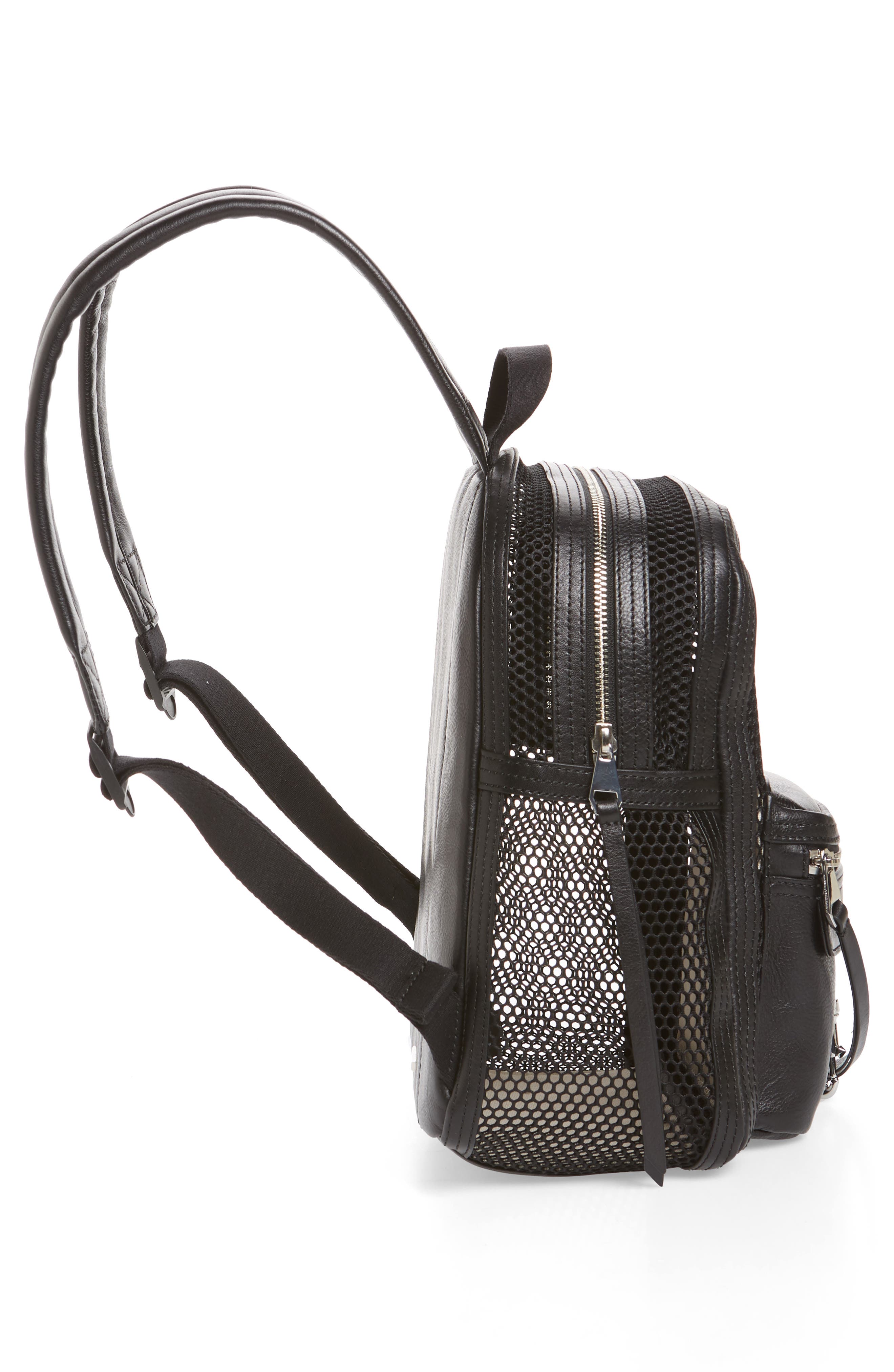 Small MAB Mesh Backpack, Alternate, color, BLACK