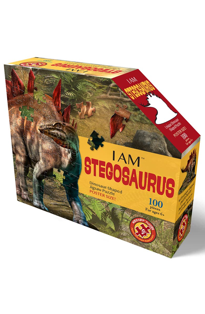 Madd Capp Stegosaurus 100 Piece Jigsaw Puzzle, Main, color, Multicolored