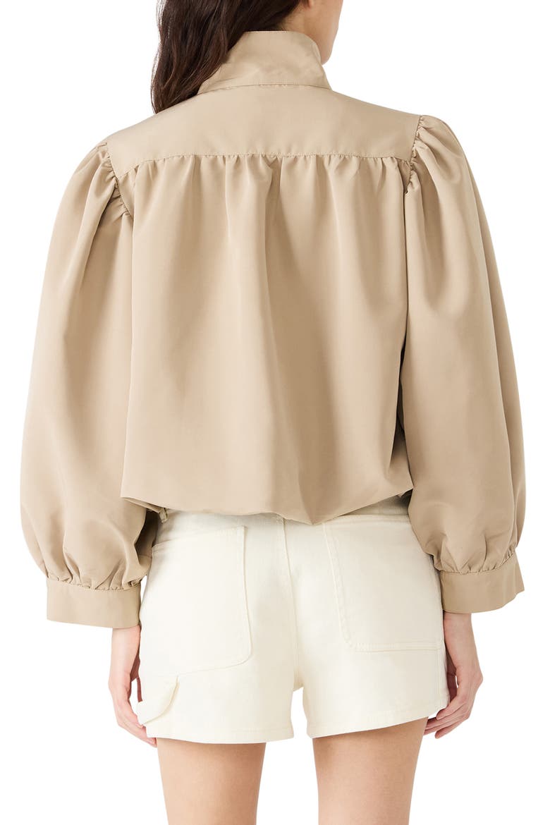 Deedee Blouson Jacket, Alternate, color, TAN