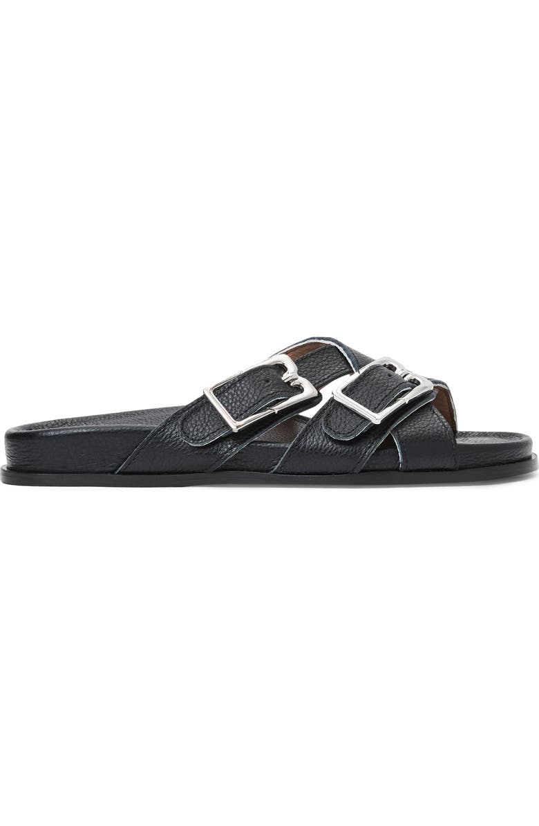 Bruno Magli Genesis Slide Sandal, Alternate, color, Black Tumbled