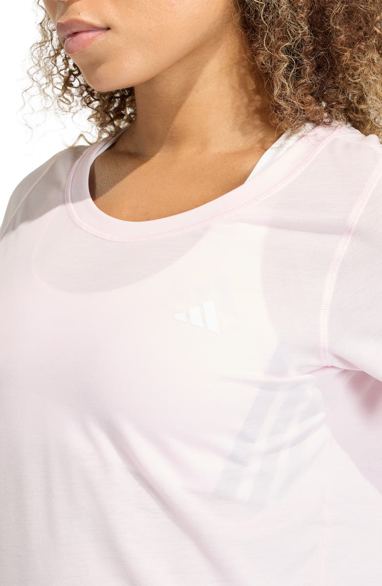 adidas Performance Scoop Neck T-shirt, Alternate, color, Clear Pink