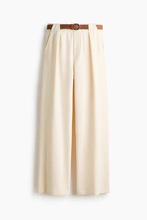 Belted Ponte Di Roma Trousers