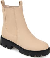 Journee Collection Ivette Vegan Leather Chelsea Combat Boot