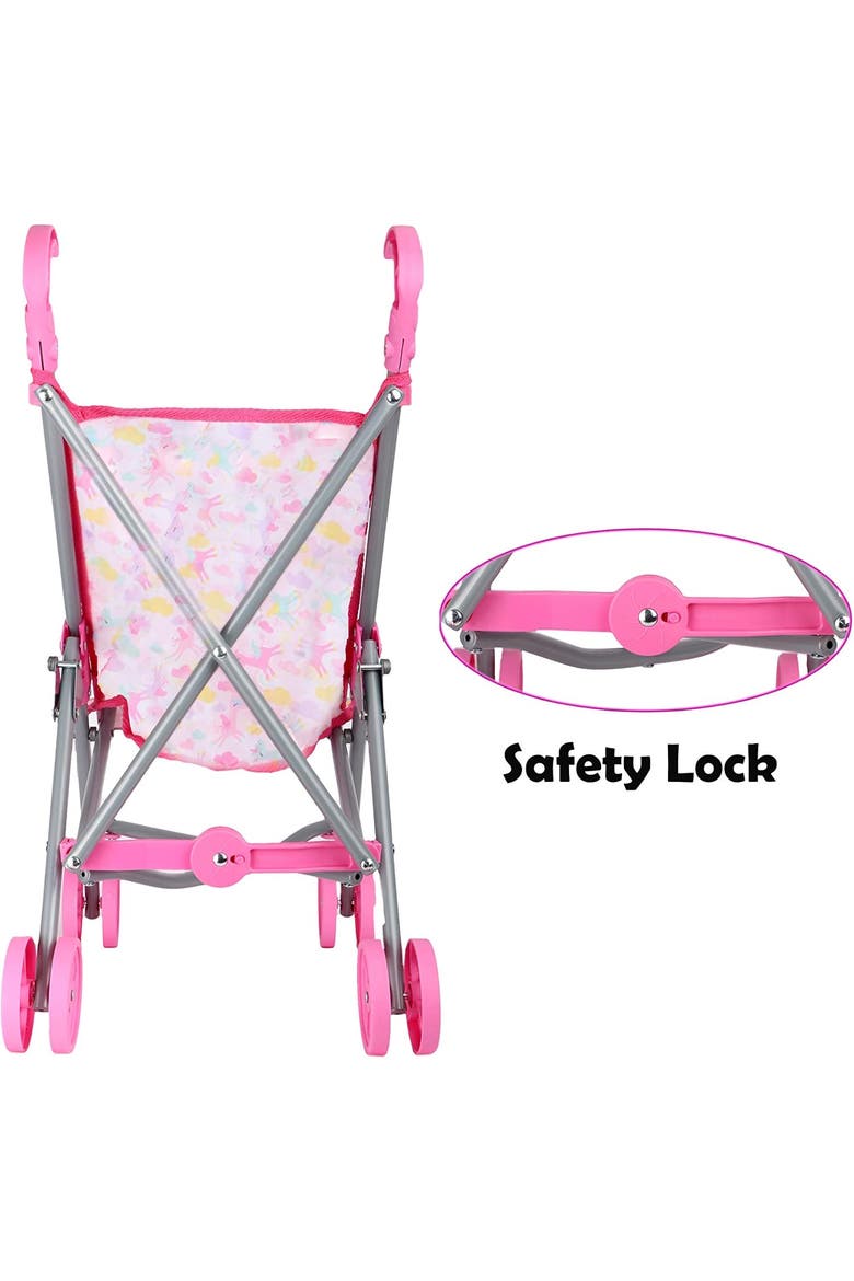Baby Doll Care Gift Set With Stroller For 12 Inch Dolls, Alternate, color, Multicolored