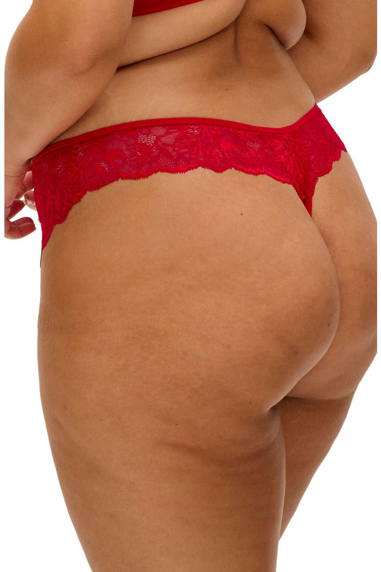 Brianna Lace & Mesh Thong, Alternate, color, HTERED