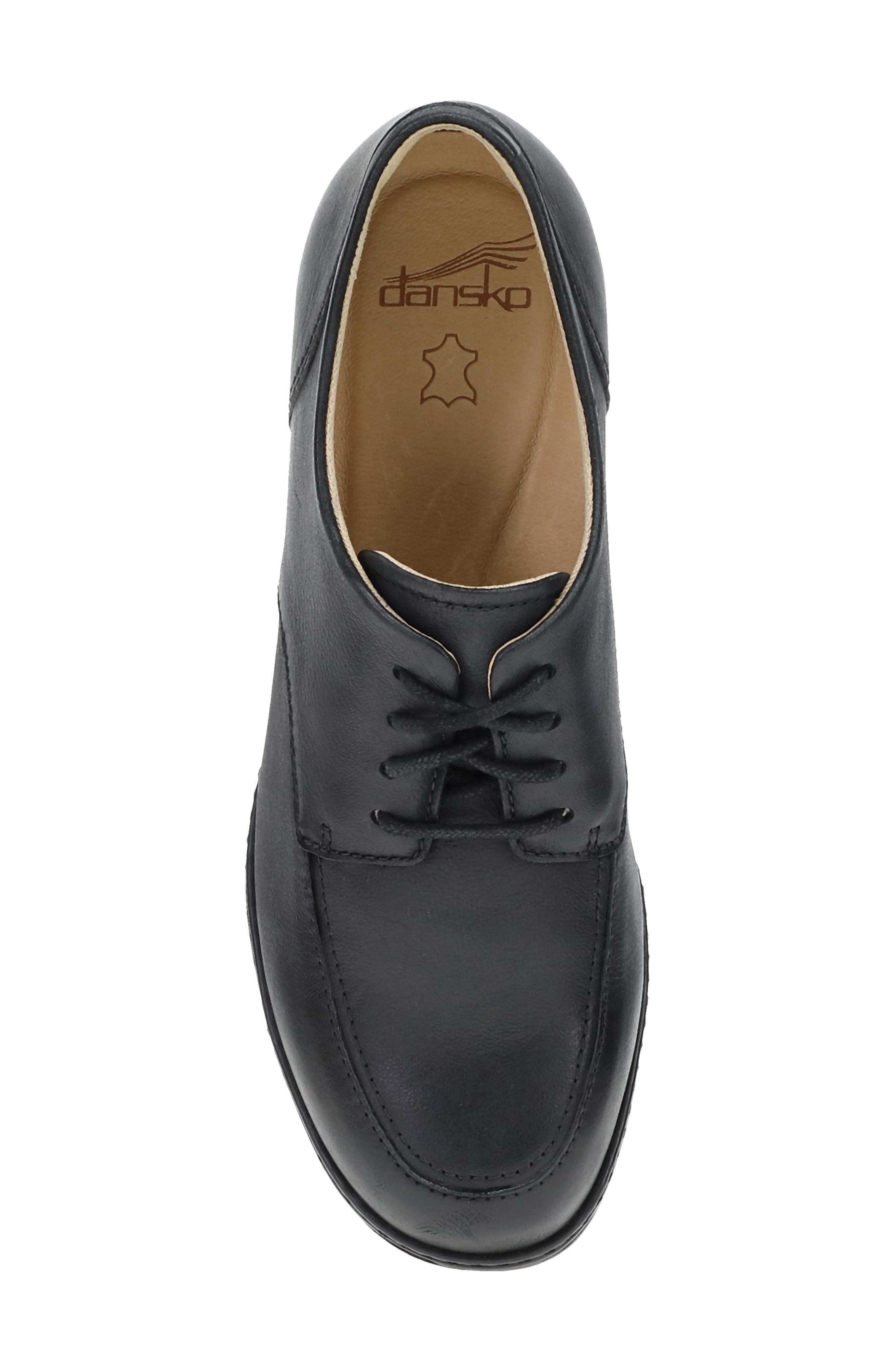 Lace-Up Oxford Platform Pump, Alternate, color, BLACK