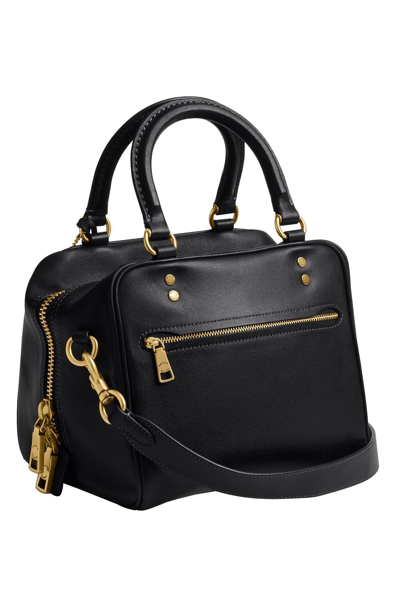 COACH Rogue 20 Soft Grain Leather Cube Satchel, Alternate, color, 