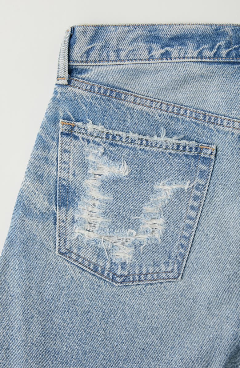 MOUSSY VINTAGE Wheatfield Distressed Cutoff Denim Shorts, Alternate, color, Light Blue