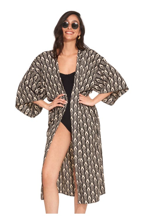 Karen Midi Swim Cover Up Kimono
