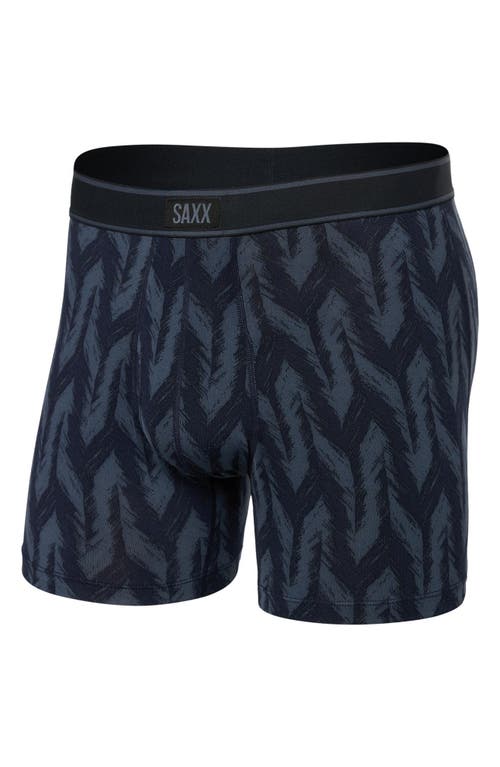 Saxx Daytripper Boxer Briefs In Ikat Chevron-deep Navy