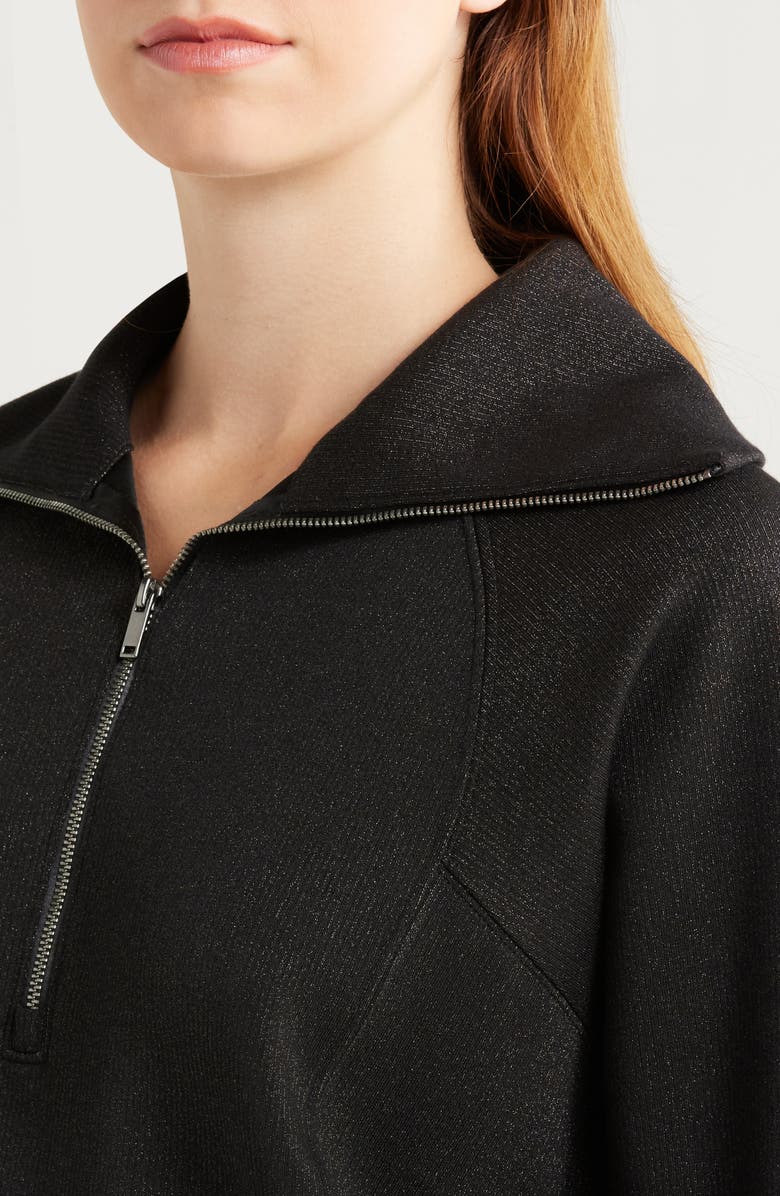 SPANX<sup>®</sup> AirEssentials Shine Half Zip Sweatshirt, Alternate, color, 