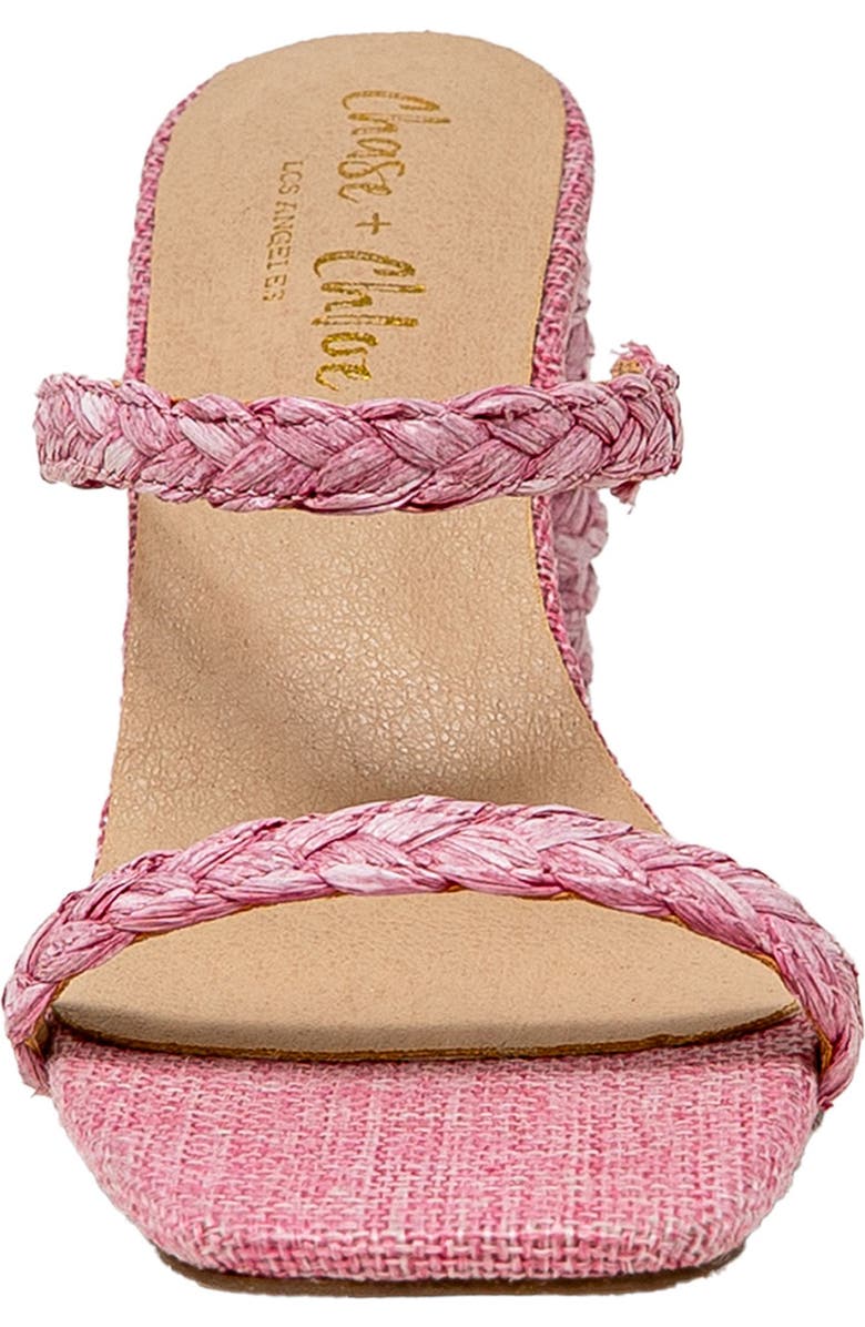 CHASE AND CHLOE Jessie Espadrille Slide Sandal, Alternate, color, Pink