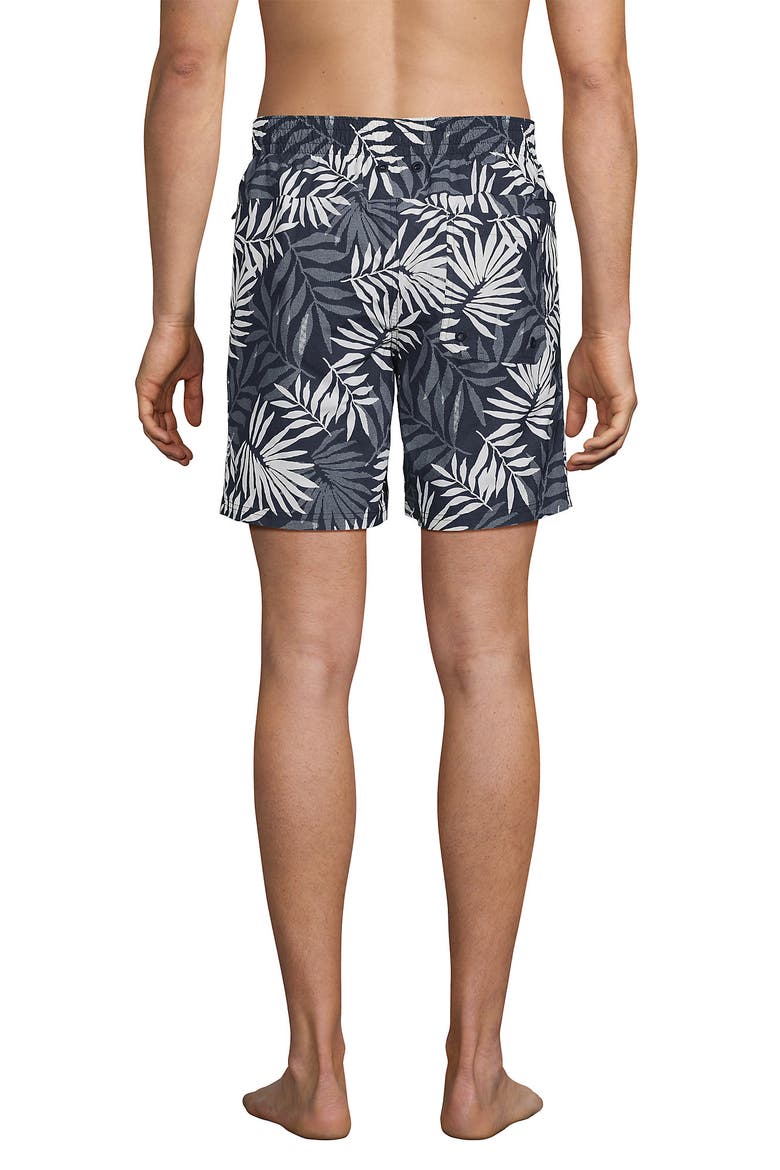 7 Inch Volley Hydroliner Swim Trunks, Alternate, color, Slate Blue Stipple Palm