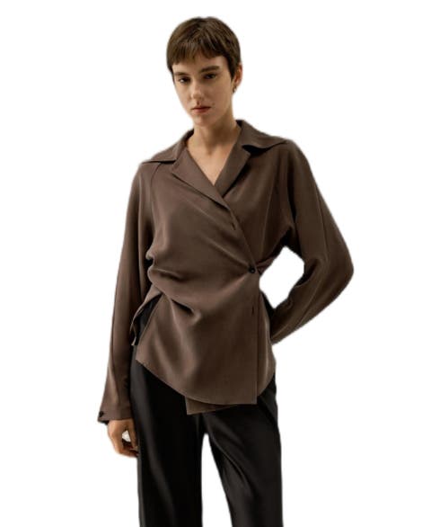 Multipositional Silk Shirt
