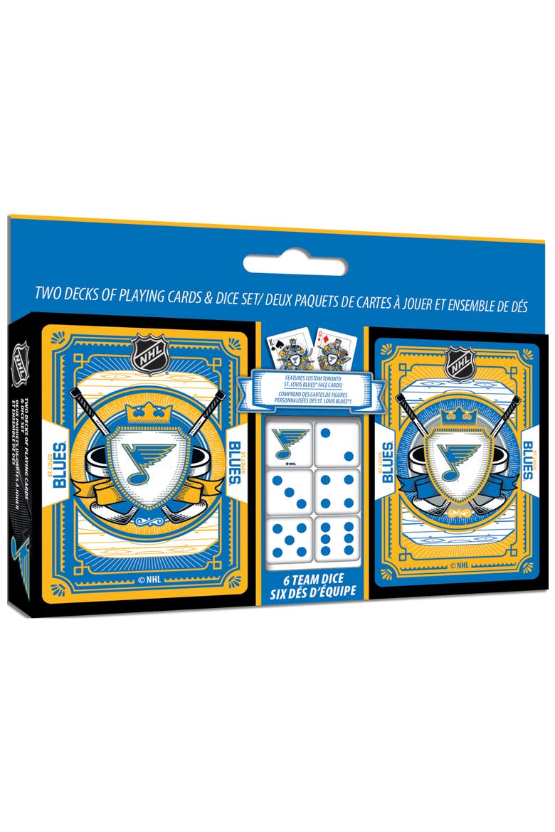 St. Louis Blues Playing Cards & Dice, Main, color, Multicolor