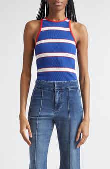 Pania Stripe Rib Racerback Tank