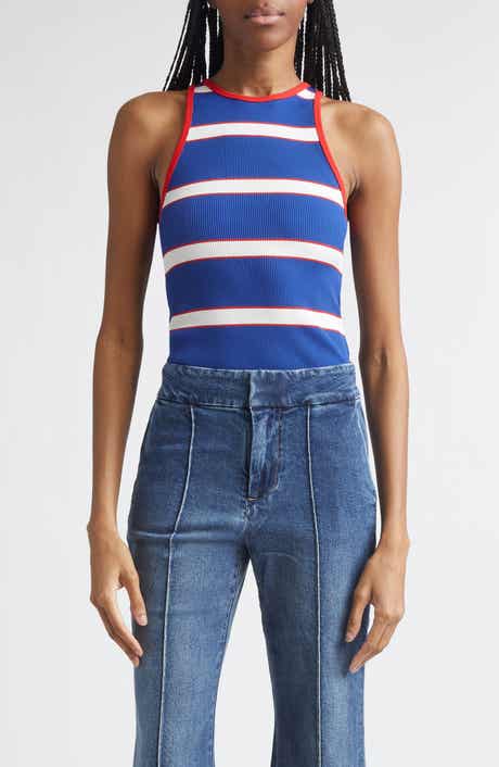 Pania Stripe Rib Racerback Tank