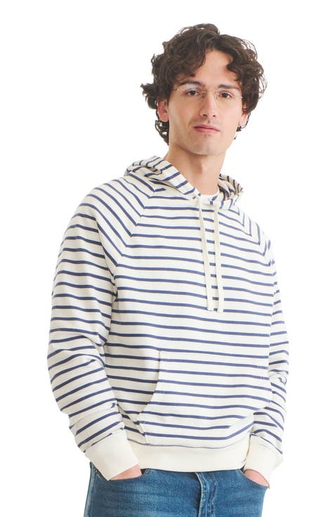 Unisex Fit Stripe Pullover Hoodie