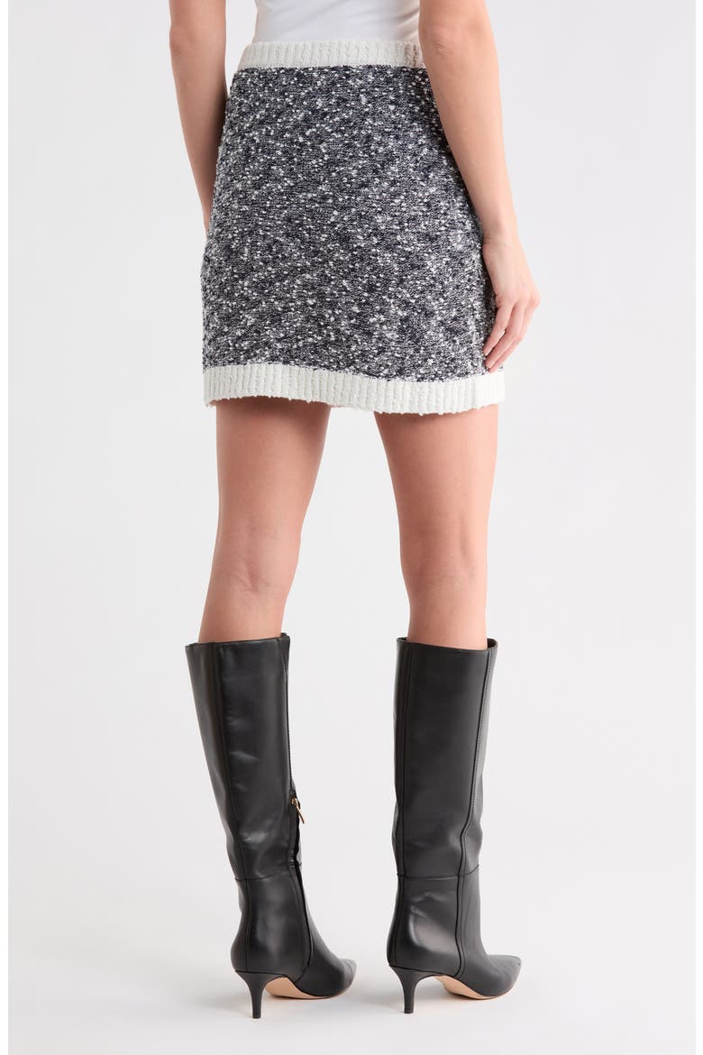 Adalee Marled Miniskirt, Alternate, color, NAVY/ IVORY