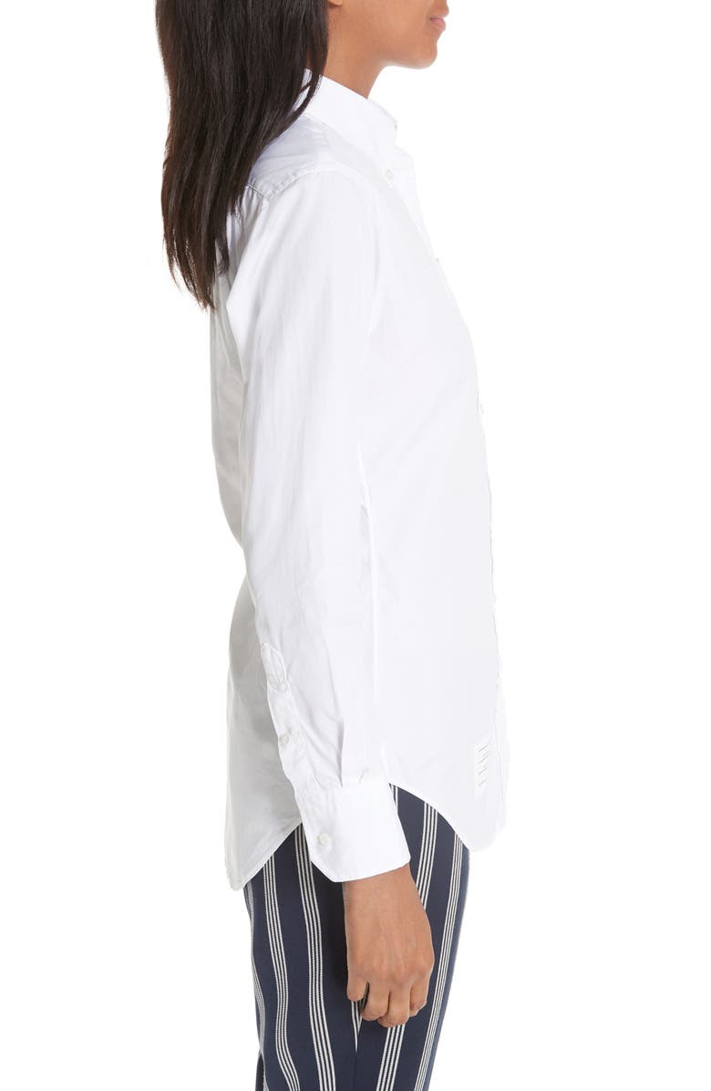 Thom Browne Cotton Shirt, Alternate, color, White