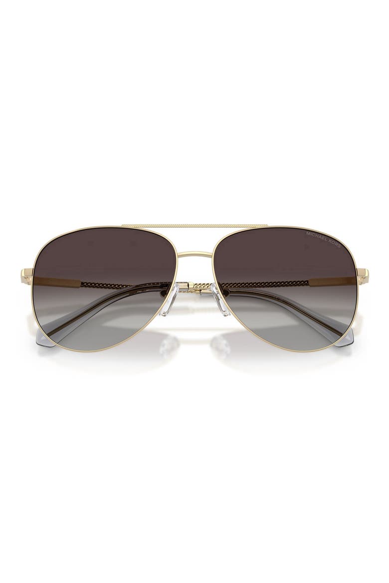 Perledo 58mm Pilot Sunglasses, Alternate, color, LIGHT GOLD / GREY GRADIENT
