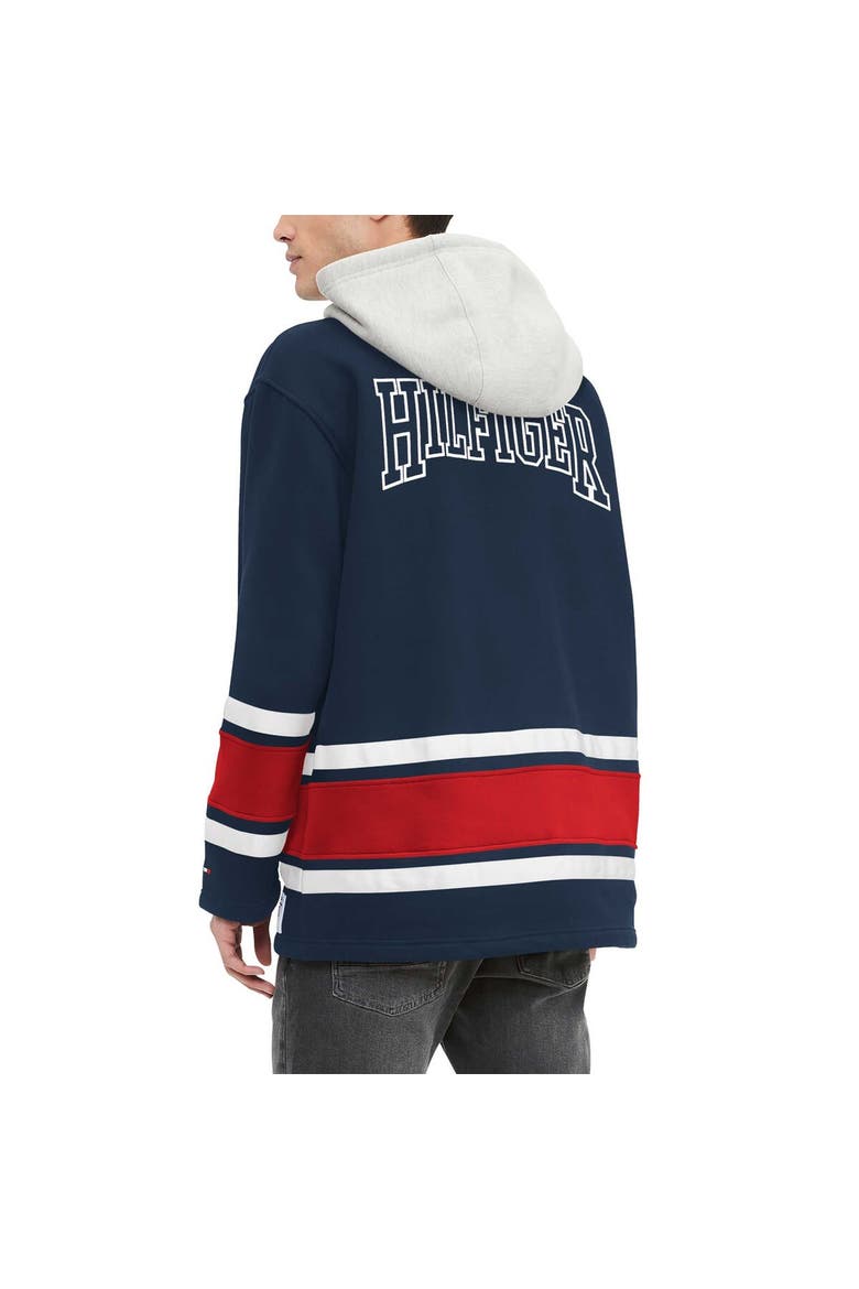 Men's Tommy Hilfiger Navy New England Patriots Ivan Fashion Pullover Hoodie, Alternate, color, Navy