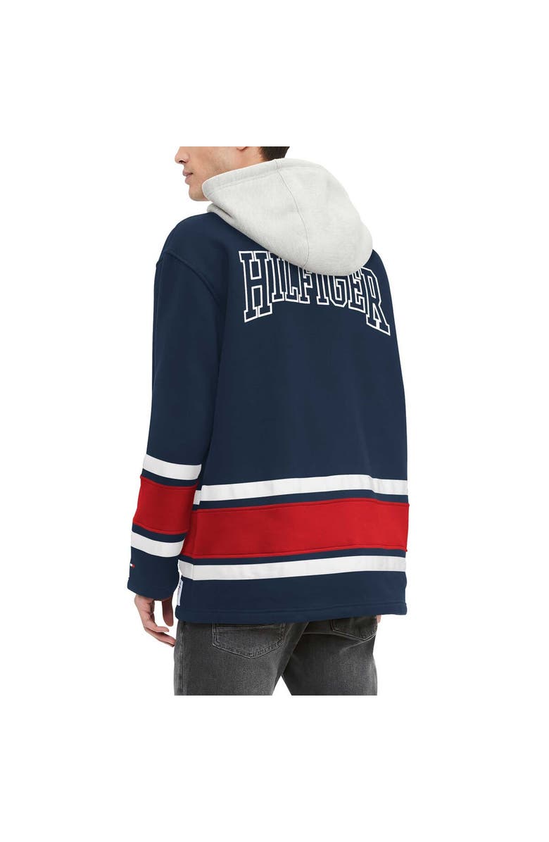 Tommy Hilfiger Men's Tommy Hilfiger Navy New England Patriots Ivan Fashion Pullover Hoodie, Alternate, color, Navy