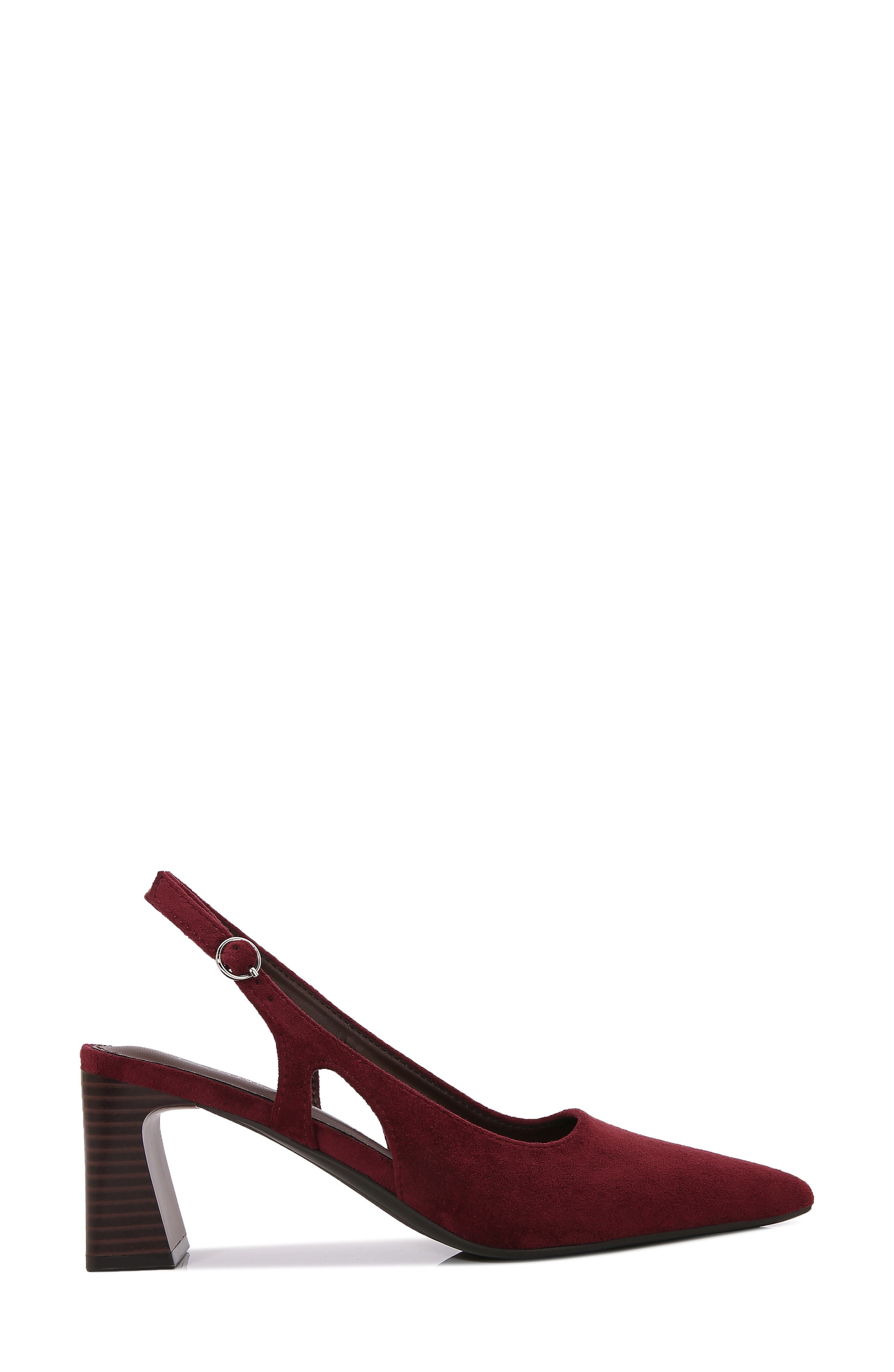 Margaret Faux Leather Slingback Pump, Alternate, color, WINE