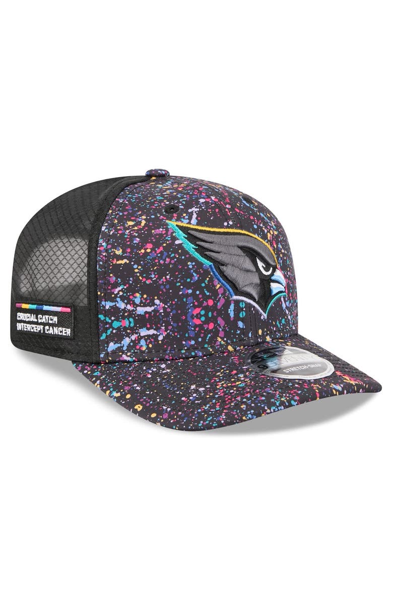 Men's New Era Black Arizona Cardinals 2025 NFL Crucial Catch 9SEVENTY Adjustable Hat, Main, color, Black