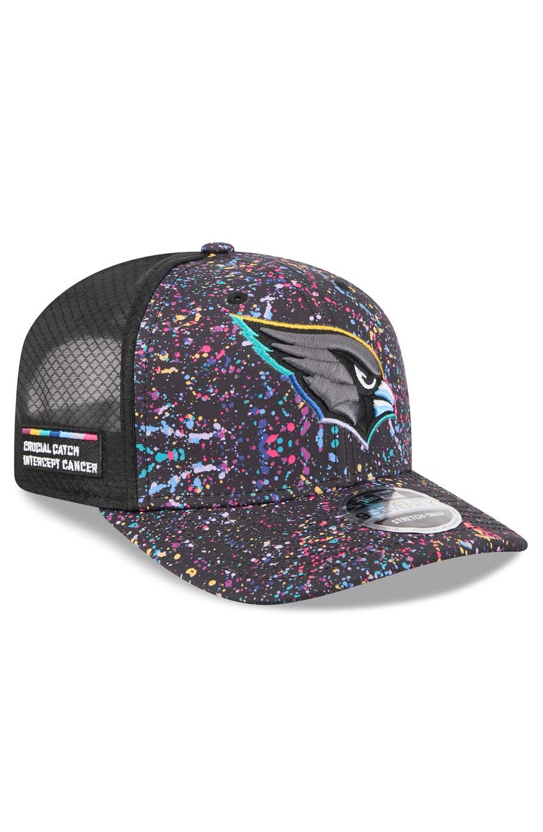 New Era Men's New Era Black Arizona Cardinals 2025 NFL Crucial Catch 9SEVENTY Adjustable Hat, Main, color, Black