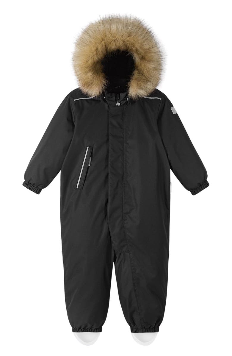 Reima The Reimatec Gotland Waterproof Insulated Snow Bib Overalls with Faux Fur Trim, Main, color,